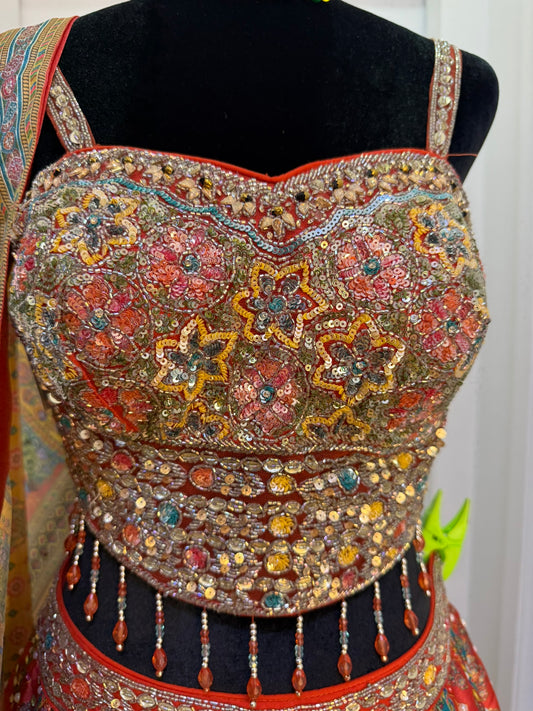 Multicolor PDP INSPIRED Lehenga Choli Set