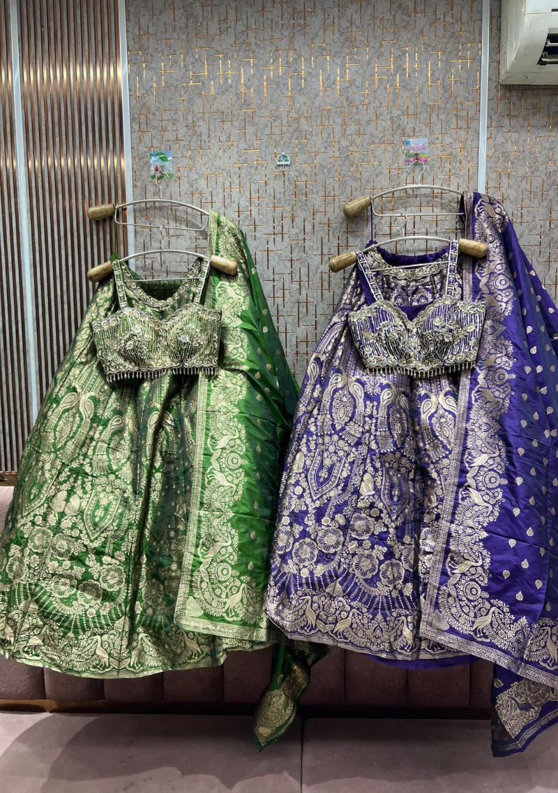 Shahi Banarsi Handwork Lehenga Set