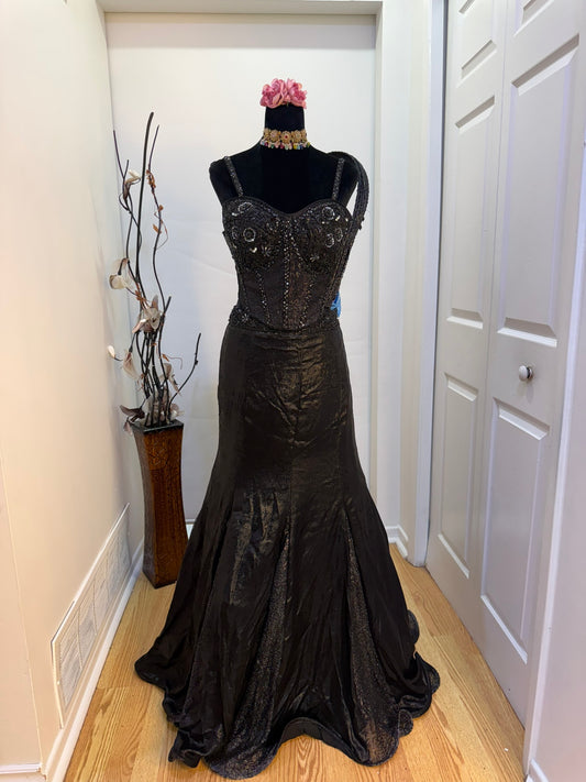 Black Mermaid Lehnga Saree