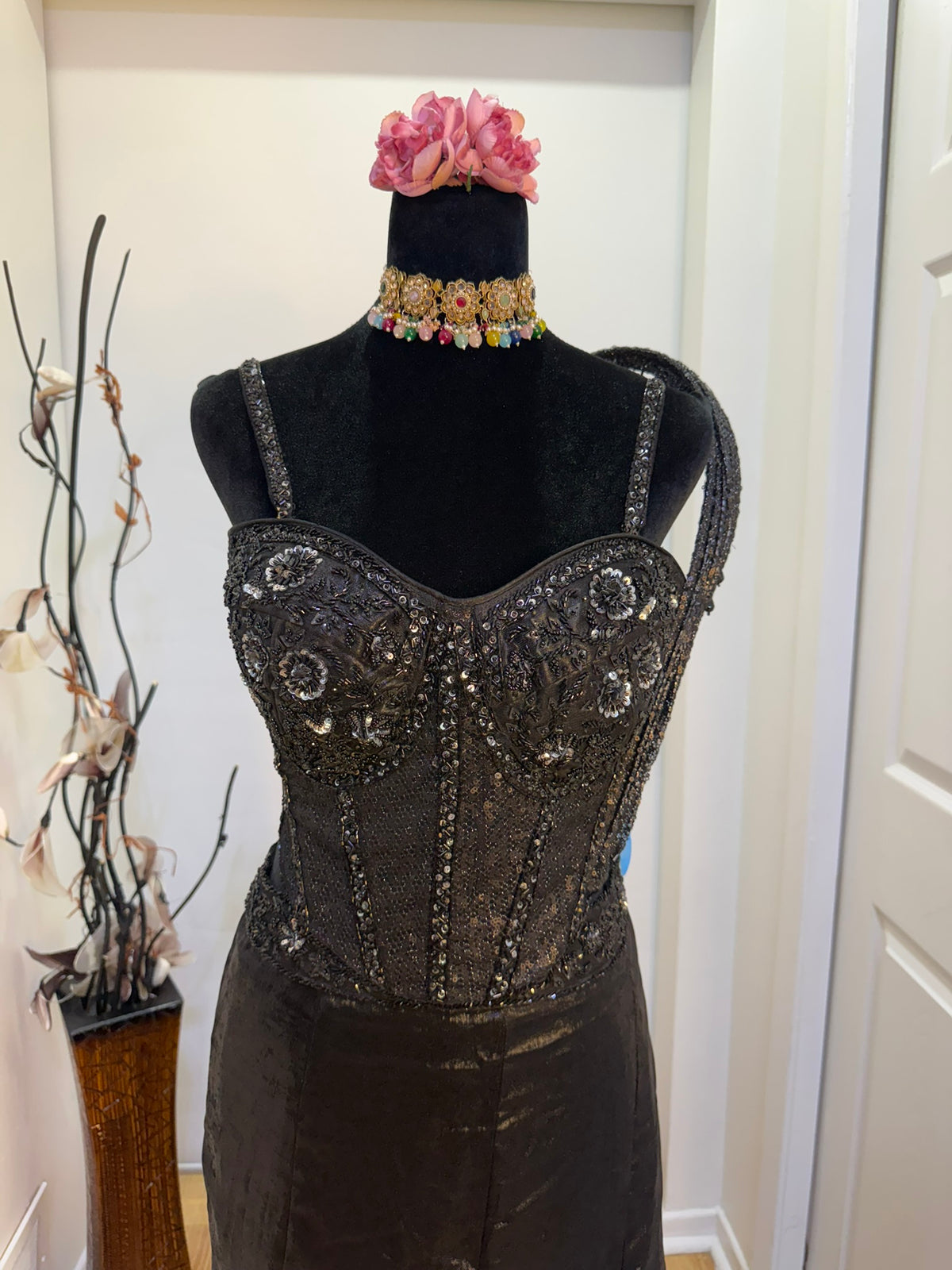 Black Mermaid Lehnga Saree